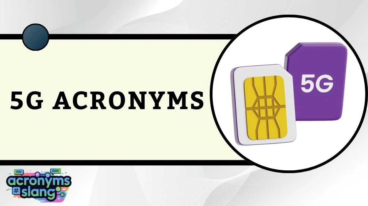 5G Acronyms