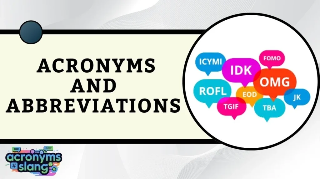 Acronyms and Abbreviations
