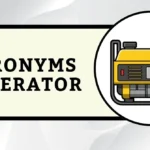 Acronyms Generator