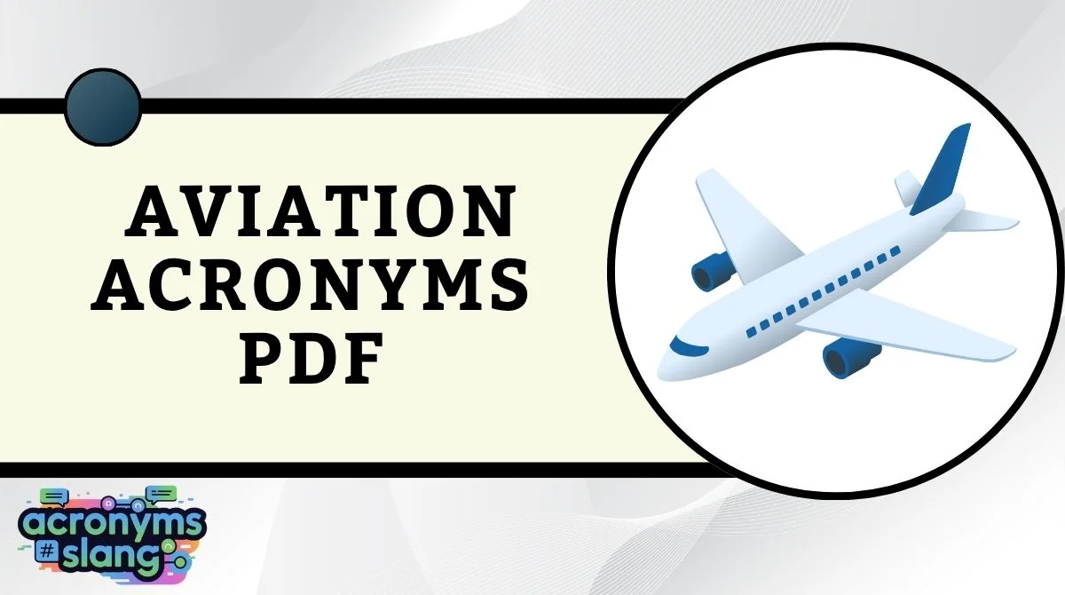 Aviation Acronyms PDF