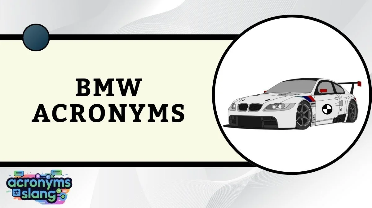 BMW Acronyms