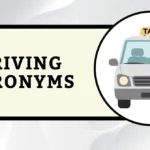 Driving Acronyms