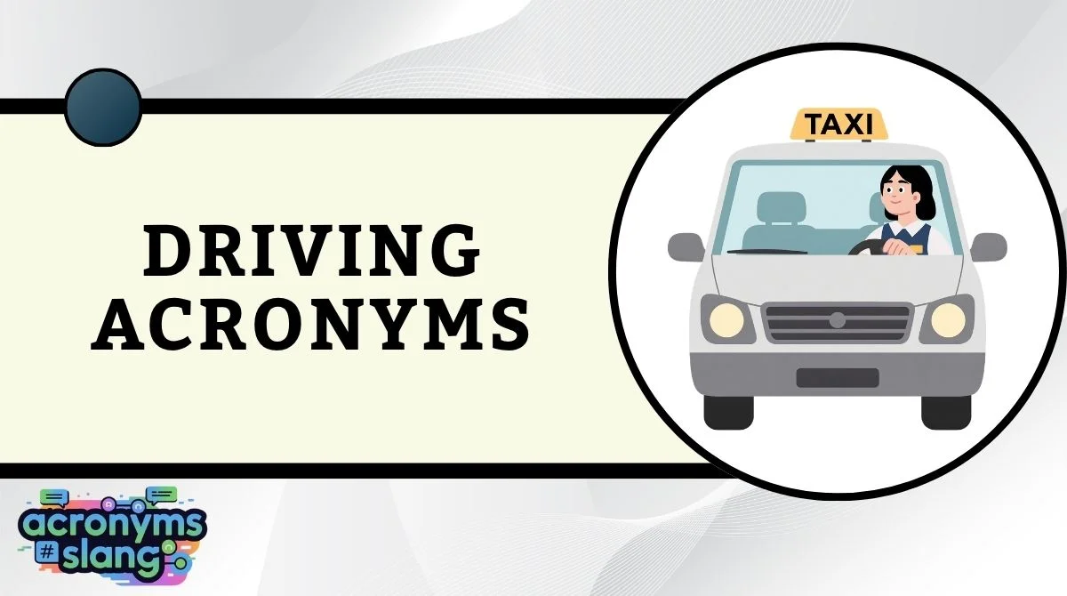 Driving Acronyms