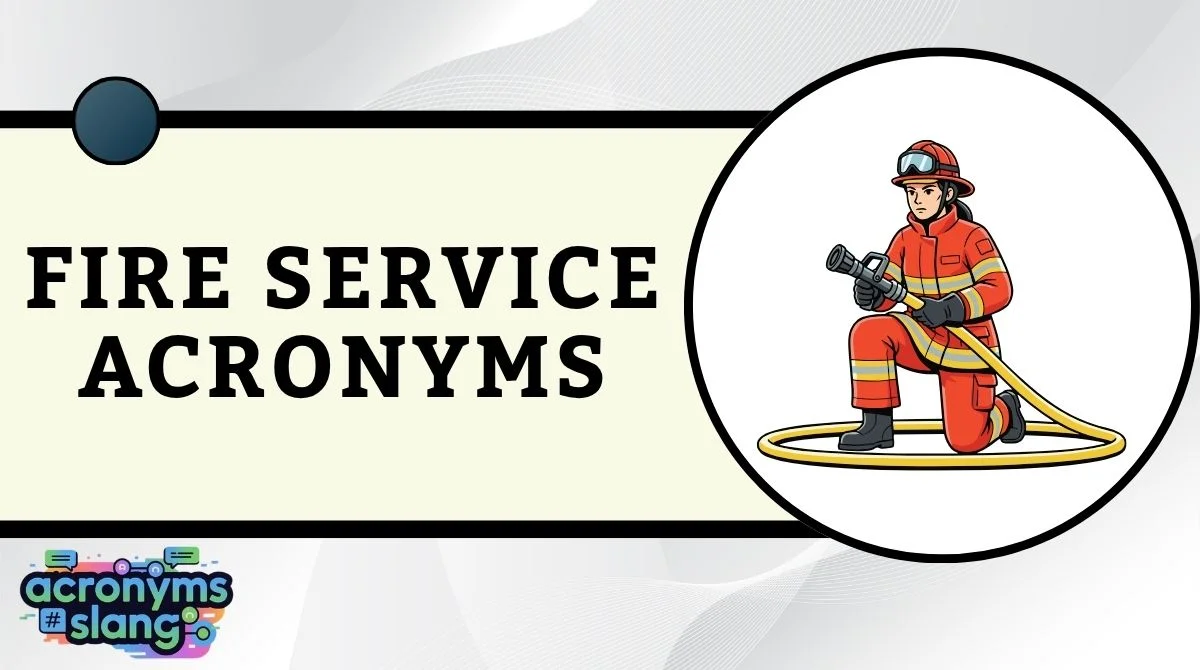 Fire Service Acronyms