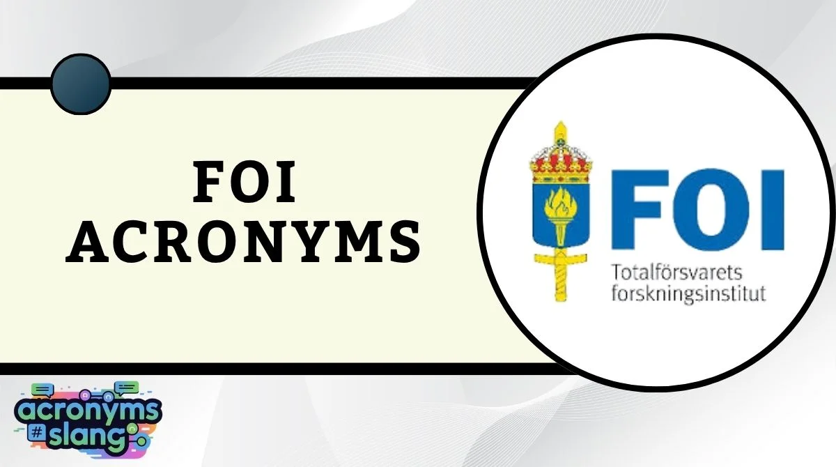 FOI Acronyms