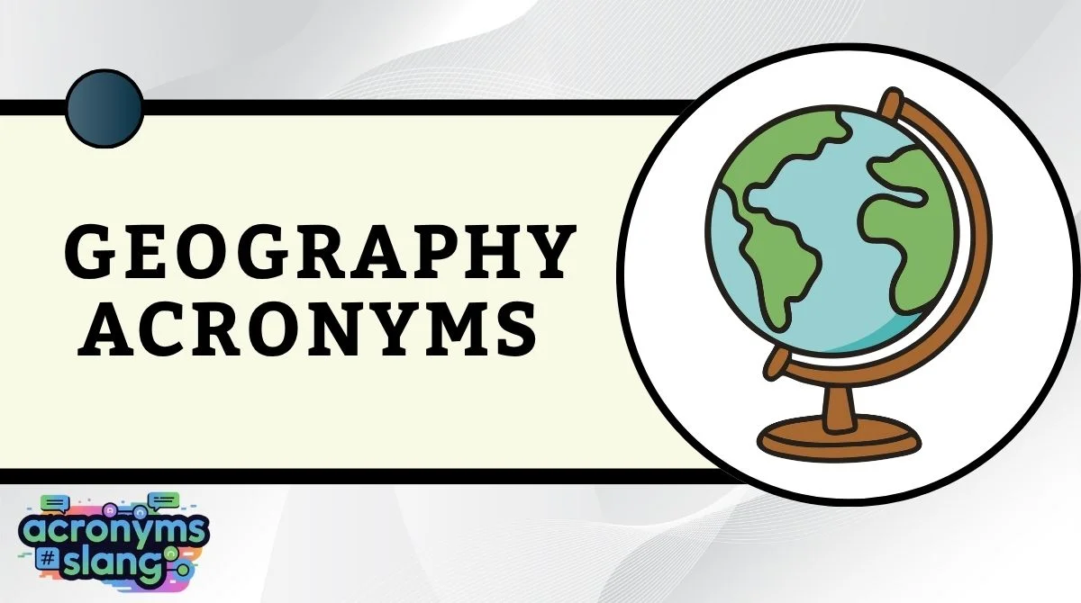 Geography Acronyms