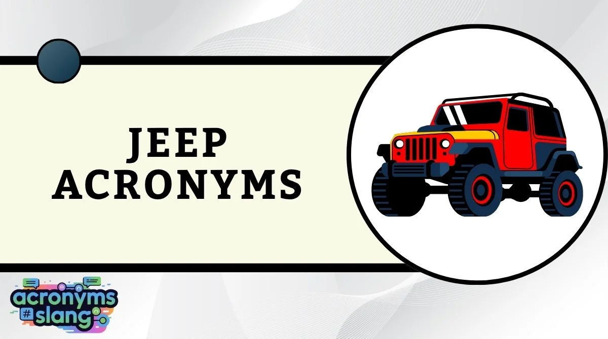 Jeep Acronyms