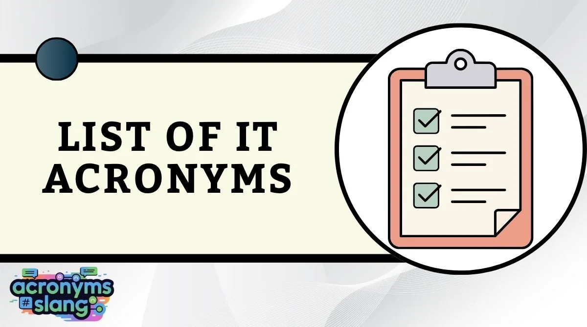 List of IT Acronyms