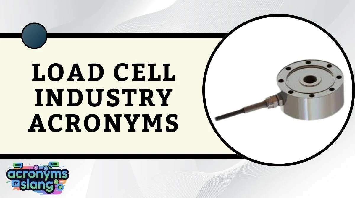 Load Cell Industry Acronyms