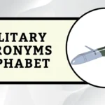 Military Acronyms Alphabet