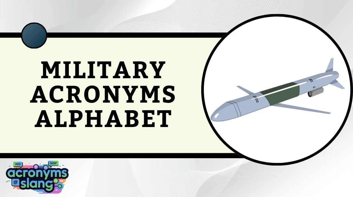 Military Acronyms Alphabet