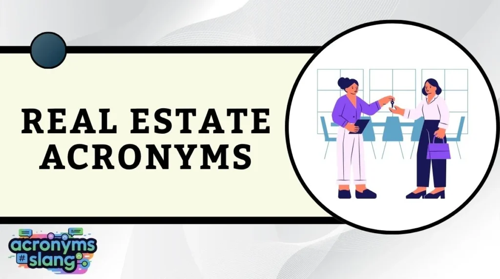Real Estate Acronyms