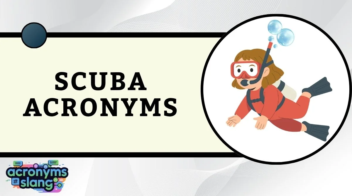 SCUBA Acronyms