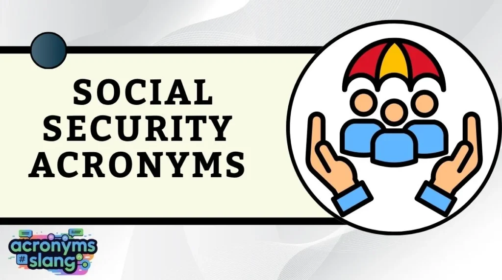 Social Security Acronyms