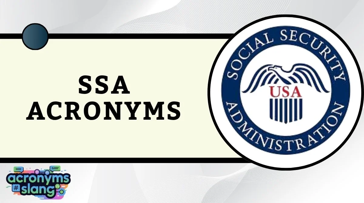 SSA Acronyms
